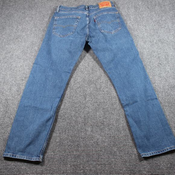 Levi’s 505 Regular Straight Jeans Men’s 32x30 Medium Wash Stretch - Picture 6 of 9
